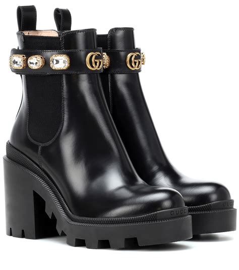 gucci chelsea boot|Gucci boots embellished.